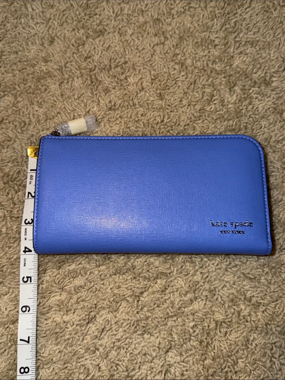 kate spade deep periwinkle zip-around wallet